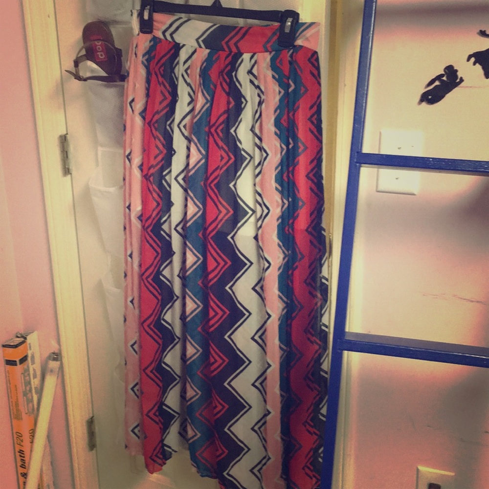 Chevron skirt